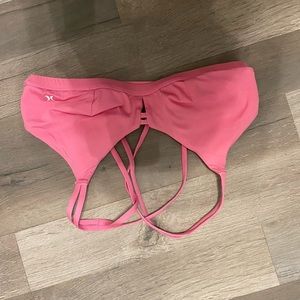 hurley pink bikini top